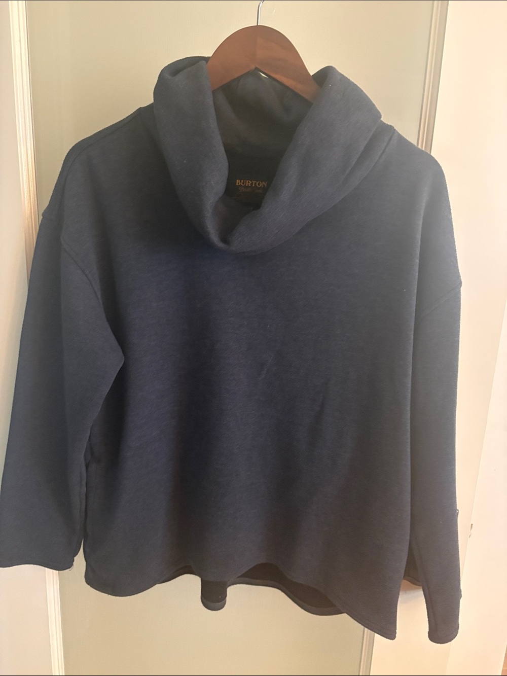 Burton Navy Cowl Neck Cozy Pullover